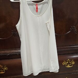 White Sleeveless Top